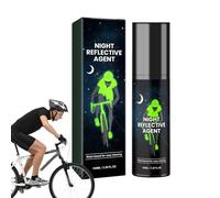 Pintura en aerosol reflectante - 100 ml de brillo verde fluorescente, pintura en aerosol al aire libre | Spray oscuro Pintura brillante reflectante duradera para ropa, bicicletas, monopatín