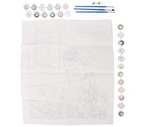 Pintura en lienzo, acrílico, kit de pintura al óleo de bricolaje, números fáciles de leer, reducción del estrés, decoración del hogar, kit de arte para adultos y