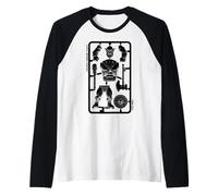 Pintura en Miniatura Fantasía Mini Pintor Divertido Orco RPG Camiseta Manga Raglan