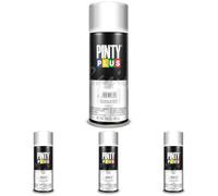 Pintura en spray PINTYPLUS BASIC 520cc Satin. Blanco 9010 (Paquete de 4)