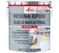 Pintura epoxi suelo industriale, aparcamiento: REVEPOXY TRÁFICO INTENSO - 5 Kg (hasta 10 m² en 2 capas) Gris tele 2 - RAL 7046 - ARCANE INDUSTRIES