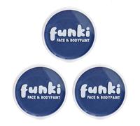 Pintura facial a base de aceite azul, bote de pintura facial y corporal azul, perfecta para una variedad de eventos de disfraces, paquete de 3