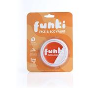 Pintura facial a base de aceite naranja y blanco, bote de pintura facial y corporal naranja y blanca, perfecta para el Día Mundial del Libro, paquete de 12
