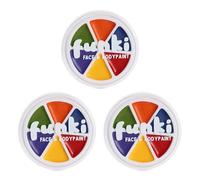 Pintura facial a base de aceite Rainbow - Olla de pintura facial y corporal multicolor - Perfecto para eventos de orgullo - Paquete de 3