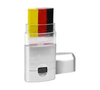 Pintura facial de la bandera de Alemania, barra de maquillaje, marcador corporal, crayón de pintura facial, colores de fácil deslizamiento, diseño de abanico atrevido, pigmento suave seguro para la