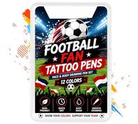Pintura Facial Deportiva 12 Rotuladores Para Porristas De Fútbol