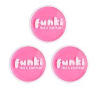 Pintura facial rosa a base de aceite, bote de pintura rosa para cara y cuerpo, perfecta para una variedad de eventos de disfraces, paquete de 3