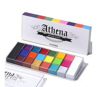 Pintura facial y corporal, 20 colores Pintura al óleo profesional Flash Tattoo Maquillaje Paleta Pintura Arte Fiesta de Halloween Vestido elegante Paleta de belleza