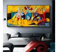 Pintura famosa abstracta moderna de Picasso, carteles e impresiones, pintura en lienzo, impresión en lienzo, arte de pared para sala de estar, decoración de pared para el hogar, 90x180 cm sin marco