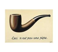 Pintura famosa de René Magritte Esto no es una pipa Impresión en lienzo Pintura Cuadros de arte de pared para Office Shop Home Decor 30x45cm sin marco