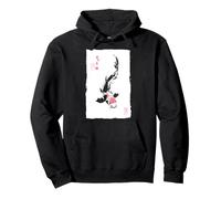 Pintura japonesa Zen Koi Fish Buena fortuna y fuerza Sudadera con Capucha