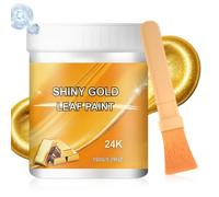 Pintura Líquida Pan de Oro Pigmento Rico Secado Rápido Base Agua 24K