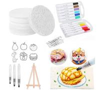 Pintura mágica hinchada, kit de pintura de textura mágica, esponja mágica de lienzo de dibujo 3D, kit de pintura de palomitas de maíz Puf/fy P/ens, dibujo de burbujas/g Pe/ns suministros de arte, 3D