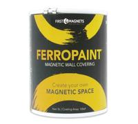 Pintura Magnética de Carbón de Carbón Ferropaint® Para Paredes, Dormitorio, Oficina, Cocina, Sala de Juegos, Aula, Bricolaje Y Renovación - 5 Litros - 2 Latas