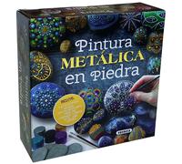 Pintura metálica en piedra (Mandalas en piedra)