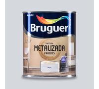Pintura metalizada para paredes Bruguer (Plata) 1L