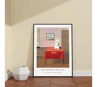 Pintura moderna, arte surrealista clásico, René Magritte, abstracto, póster de exposición, lienzo, arte de pared, decoración del hogar (60 x 80 cm/sin marco)