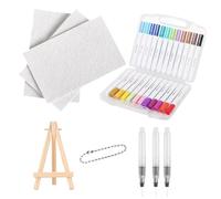 Pintura multifuncional para niños, kit de pintura de textura de dibujo de palomitas de maíz, juego de pincel de agua con herramientas, manualidades para el hogar, familia, adultos, amigos, colegas de