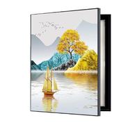 Pintura Mural Cajas Distribución Caja Medidor Eléctrico Pintura Decorativa Vertical Tapa Caja Fusibles Armario Sala de Estar(D,40x50cm)