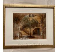 Pintura mural del Kotel judío, impresiones artísticas, calle peatonal de la Ciudad Vieja de Jerusalén, pintura abstracta, lienzo, póster decorativo, 80 x 120 cm, sin marco