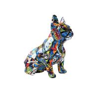 Pintura nórdica, arte graffiti, bulldog, perro, resina creativa, manualidades, decoración del hogar, gabinete de vino, decoración de oficina, regalo de manualidades de resina (RE)