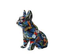 Pintura nórdica, arte graffiti, bulldog, perro, resina creativa, manualidades, decoración del hogar, gabinete de vino, decoración de oficina, regalo de resina (RE) (RE) (RE)