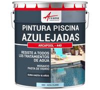 Pintura para Azulejos de Piscina Para Piscinas Alicatadas - ARCAPOOL - 440 - Azul Claro - ARCANE INDUSTRIES