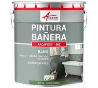 Pintura para bañera y lavabo, a base de resina epoxi - ARCAPOXY - 262-1 kg (hasta 3 m² en 2 capas) Verde Reseda - RAL 6011 - ARCANE INDUSTRIES