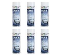 Pintura para coches de rally Dupli Color 385896 (6 latas de spray de 400 ml), color blanco mate