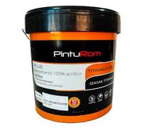 Pintura para Fachadas TITANIUM Color, 100% acrílico, revestimiento de color para exteriores. 7-8 m²/L. de rendimiento, durabilidad en el tiempo. Envase de 12 L. (L-601 - AZUL AÑIL)