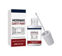 Pintura para microondas, 30 ml, retoque de cavidad interior con pincel, revestimiento de reparación de microondas, para el hogar, cocina, encimera, apartamento, dormitorio, restaurante