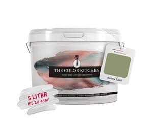 Pintura para paredes interiores de cocina Livingwalls The Color, verde mate, 5 L