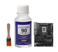 Pintura para placa PCB: protector transparente de 100 ml, sellador de macetas con cepillo para reparación de placa de circuito impermeable antihumedad, pegamento aislante duradero con fácil aplicación