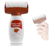 Pintura para retoques de pared, color blanco, 500 g, rodillo de reparación de pared, rodillo 2 en 1, color blanco, con pasta de reparación de pared, rodillo de reparación de pared, color para cocina