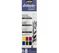 Pintura para tejidos claros - PEBEO - Setacolor Set Iniciación - 6 colores opacos