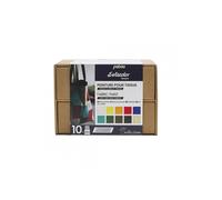 Pintura para tejidos Pébéo - Setacolor Set de Iniciación - 6 Frascos de 20 ml - Colores opacos
