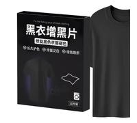 Pintura para Tela - Carbón Activado Estándar 14x11cm Oscurecimiento Intensivo de 10 Piezas | Tinte de tela negro, renovación de color, lavandería, revitalización, restauración de prendas, cuero Dŷe |