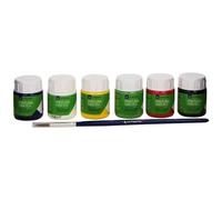 Pinturas Tela LA PAJARITA Botes 25 ml, Caja x6 Colores Surtidos