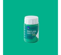 Pintura para Tela Opaque To-14 Verde Esmeralda 35ML La Pajarita, Pintura de aplicación directa sobre tela