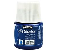 Pintura para tela Pebeo Setacolor Light, botella de 45 ml, azul cobalto