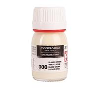 Pintura para zapatos Tarrago Cream White 300, bote de 25 ml, con pincel y esponja, para piel lisa, polipiel o lona