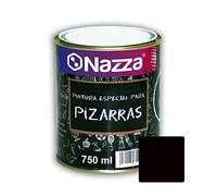 Pintura Pizarra Negra Nazza - Convierte tu pared o cualquier otra superficie en una pizarra de fácil borrado y lavado - Envase de 750 ml.