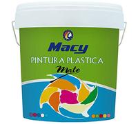 Pintura plastica mate para decoraciones de INTERIOR, color BLANCO, excelente BLANCURA, alto PODER CUBRIENTE - MATE REF. 100-4 Litros o 5 Kgs