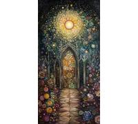 Pintura por Numeros Adultos Flor Cuadros para Pintar por Numeros Paisaje Kit Pintura Entretenimiento Adultos Painting by Numbers DIY Paintings Kits Con Accesorios, Decora 70x140cm Sin Marco 7-914B28