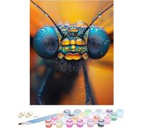 Pintura por Numeros Adultos Insecto Cuadros por Numeros Animal Entretenimiento Adultos Painting by Numbers Retro DIY Lienzo Grande Pintura para Decoracion Hogar Regalo Sin Marco 80x120cm 3-X51KK