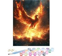 Pintura por Numeros Adultos PáJaro Cuadros por Numeros Animal Entretenimiento Adultos Painting by Numbers Retro DIY Lienzo Grande Pintura para Decoracion Hogar, Regalo Mujer Sin Marco 80x120cm D-Z51HN