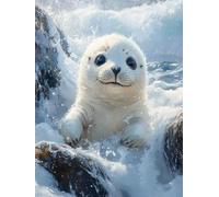 Pintura por Numeros Adultos PóSter Cuadros por Numeros Animal Painting by Numbers DIY Lienzo Grande Pintura Entretenimiento Adultos Incluye Accesorios, Decoracion Hogar 70x100cm Sin Marco V-51R1