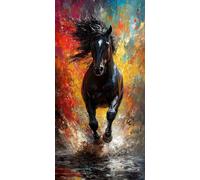 Pintura por Numeros Adultos Unicornio Cuadros para Pintar por Numeros Mariposa Kit Pintura Entretenimiento Adultos Painting by Numbers DIY Paintings Kits, Decoracion Regalo 50x100cm Sin Marco G-9866N7