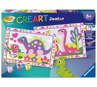 Pintura por números, CreArt Junior - Dinosaurios Coloridos