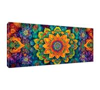 Pintura por Números DIY mandalas color Pintura por Números para Adultos Niños Kits de Pintura por Números sobre Lienzo con Pinceles y Pigmento Acrílico para Decoración de Pared del Hogar 60x120cm T573